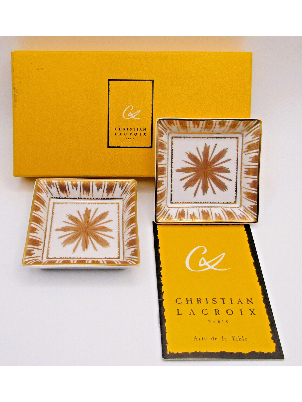 Boxed Set of 2 Christian Lacroix Macador for Christoffel Porcelain Open Salts